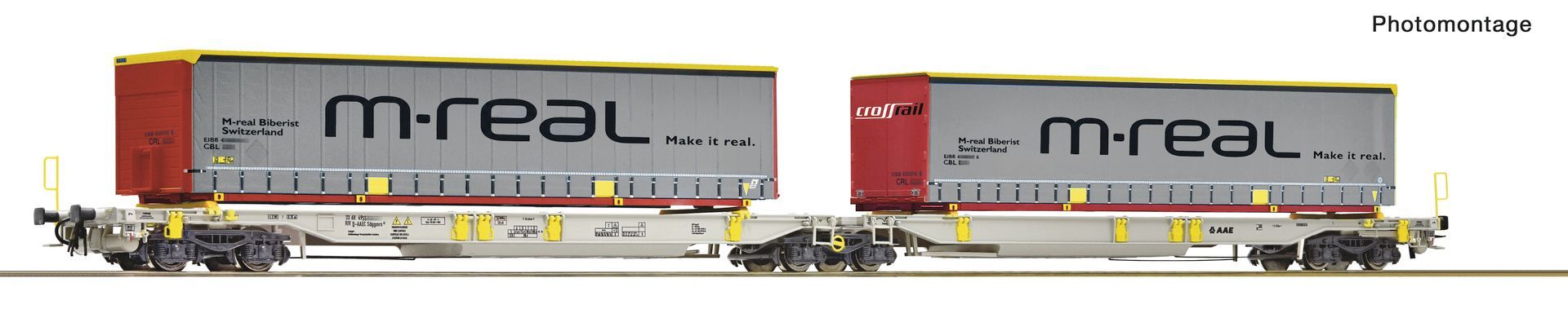 Roco 6600457 - Doppeltaschenwagen T2000 + MReal