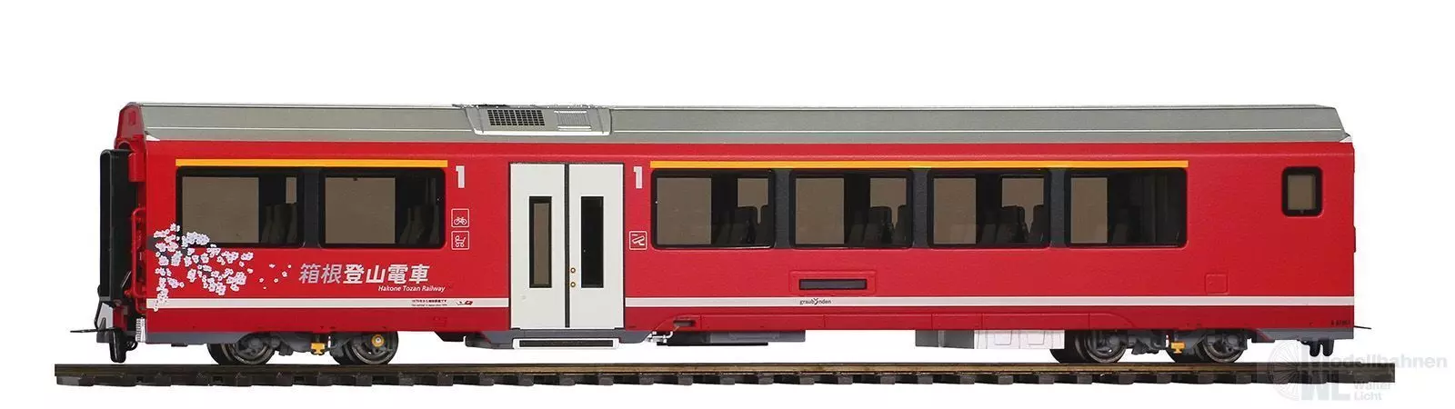 Bemo 3298102 - Albula Gliederzug Endwagen RhB Ep.VI A 570 01 Hakone Tozan Railway H0m
