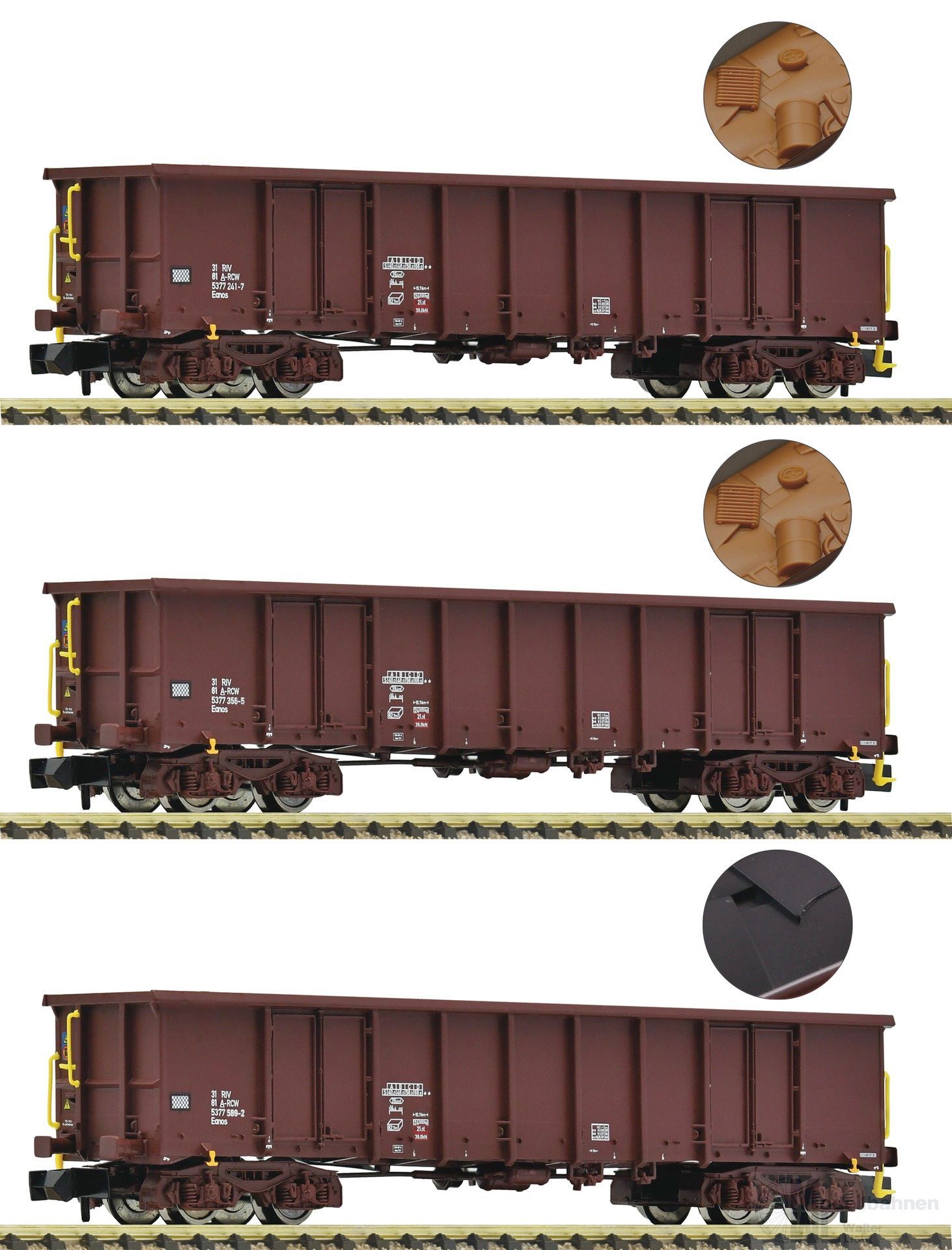 Fleischmann 6660074 - Güterwagen Set ÖBB Ep.VI 3.tlg. N 1:160 Fleischmann 6660074 - Güterwagen Set ÖBB Ep.VI 3.tlg. N 1:160