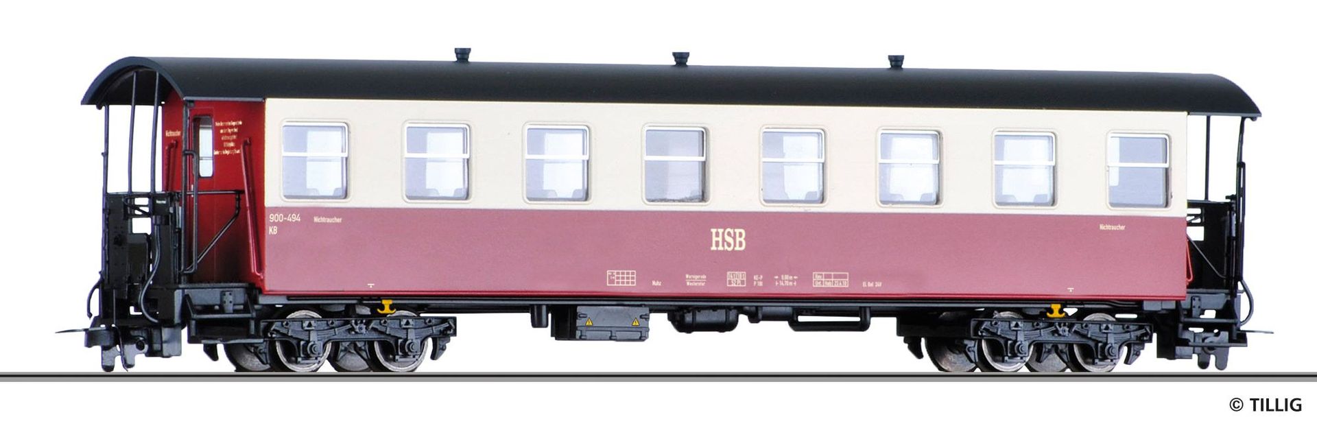 Tillig 13985 - Personenwagen HSB Ep.V/VI KB H0m