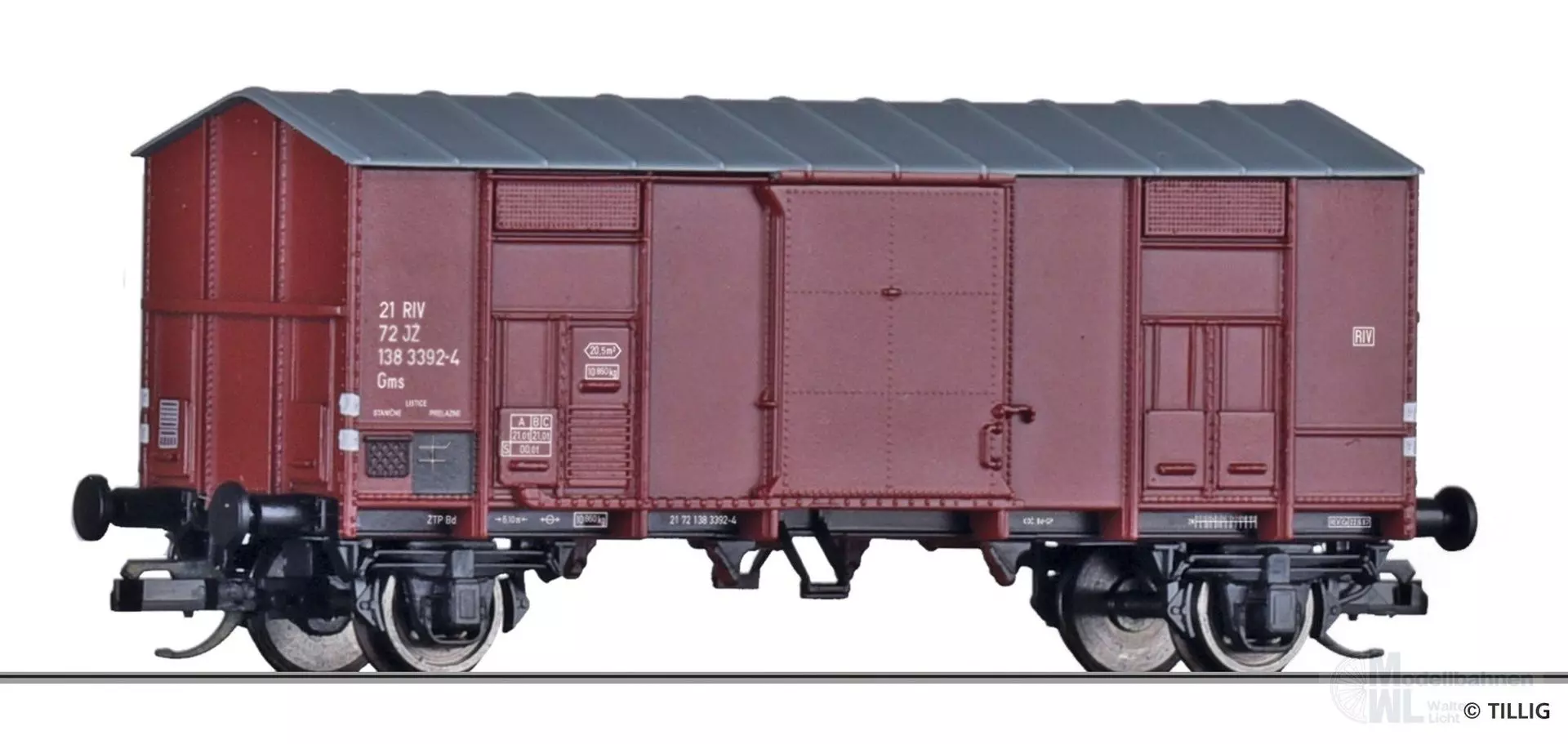 Tillig 14891 - Güterwagen gedeckt JZ Ep.VI TT 1:120