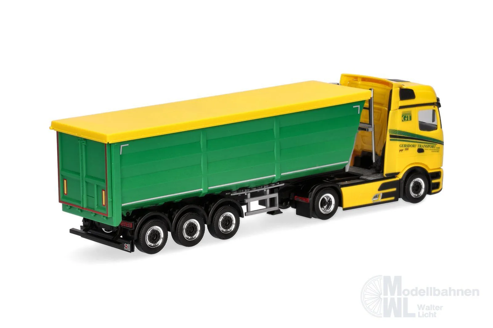 Herpa 321006 - Mercedes-Benz Actros L ProCab Stahlmulden-Sattelzug H0 1:87