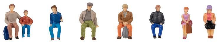 Faller 151619 - Sitzende Reisende H0 1:87 Faller 151619 - Sitzende Reisende H0 1:87