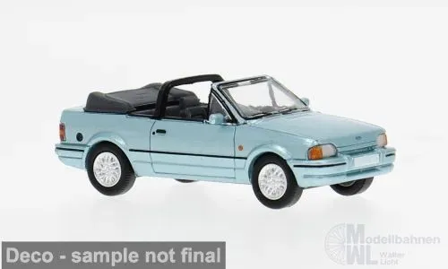 PCX-Models 871576 - Ford Escort MK IV Cabriolet türkis 1986 H0 1:87
