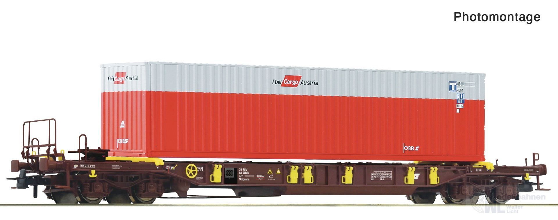 Roco 67598 - Taschenwagen ÖBB Ep.V T3 H0/GL Roco 67598 - Taschenwagen ÖBB Ep.V T3 H0/GL