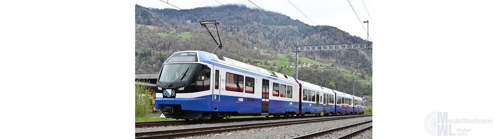 Bemo 7445115 - Triebzug ABe 4/16 RhB Ep.VI 3165 Weissfluh VBZ-Design H0/WS Sound