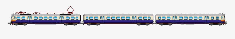 Jägerndorfer Modellbahn 73042 - Triebzug Rh 4030 ÖBB Ep.III 3.tlg. N 1:160 Sound