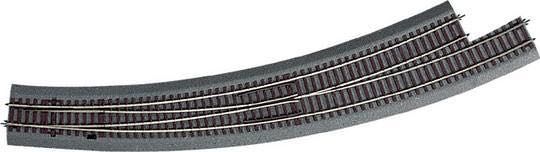 Roco 42566 - Bogenweiche links BWL 9/10 hand mit Bettung H0/GL