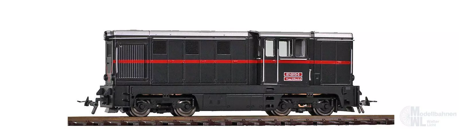 Bemo 1020909 - Diesellok L45H Wassertalbahn CFF schwarz H0e