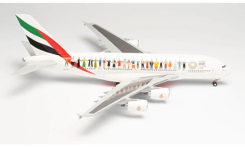 Herpa 571692 - Emirates Airbus A380 Year of Tolerance 1:200