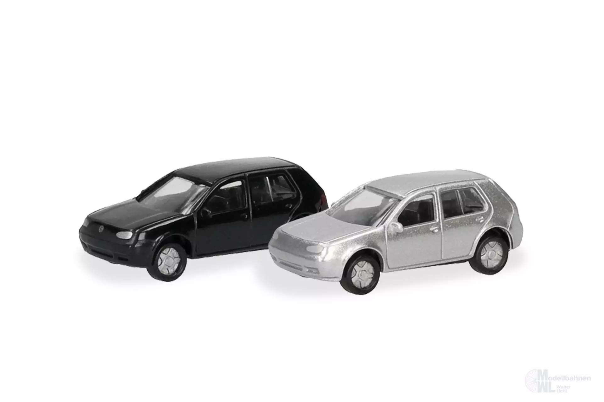 Herpa 066952 - 2er Set VW Golf IV schwarz/s N 1:160