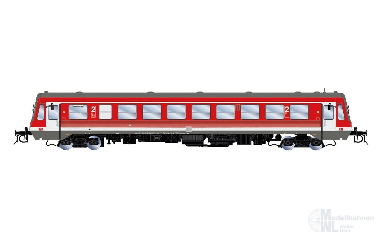 Rivarossi 9001 - Triebwagen BR 627.0 DB Ep.VI rot H0/GL