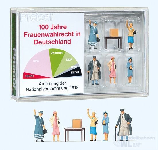 Preiser 13402 - 100 Jahre Frauenwahlrecht in Deutschland H0 1:87 Preiser 13402 - 100 Jahre Frauenwahlrecht in Deutschland H0 1:87