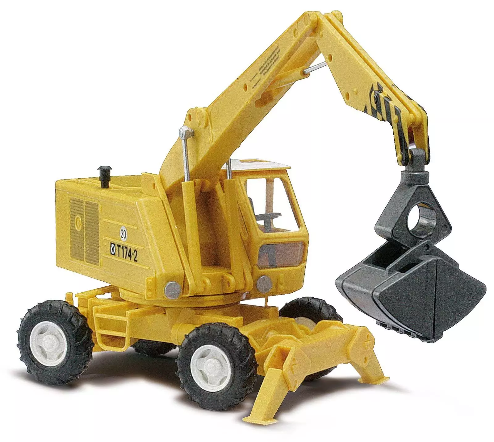 Busch 42870 - Mobilbagger T174-2 gelb H0 1:87