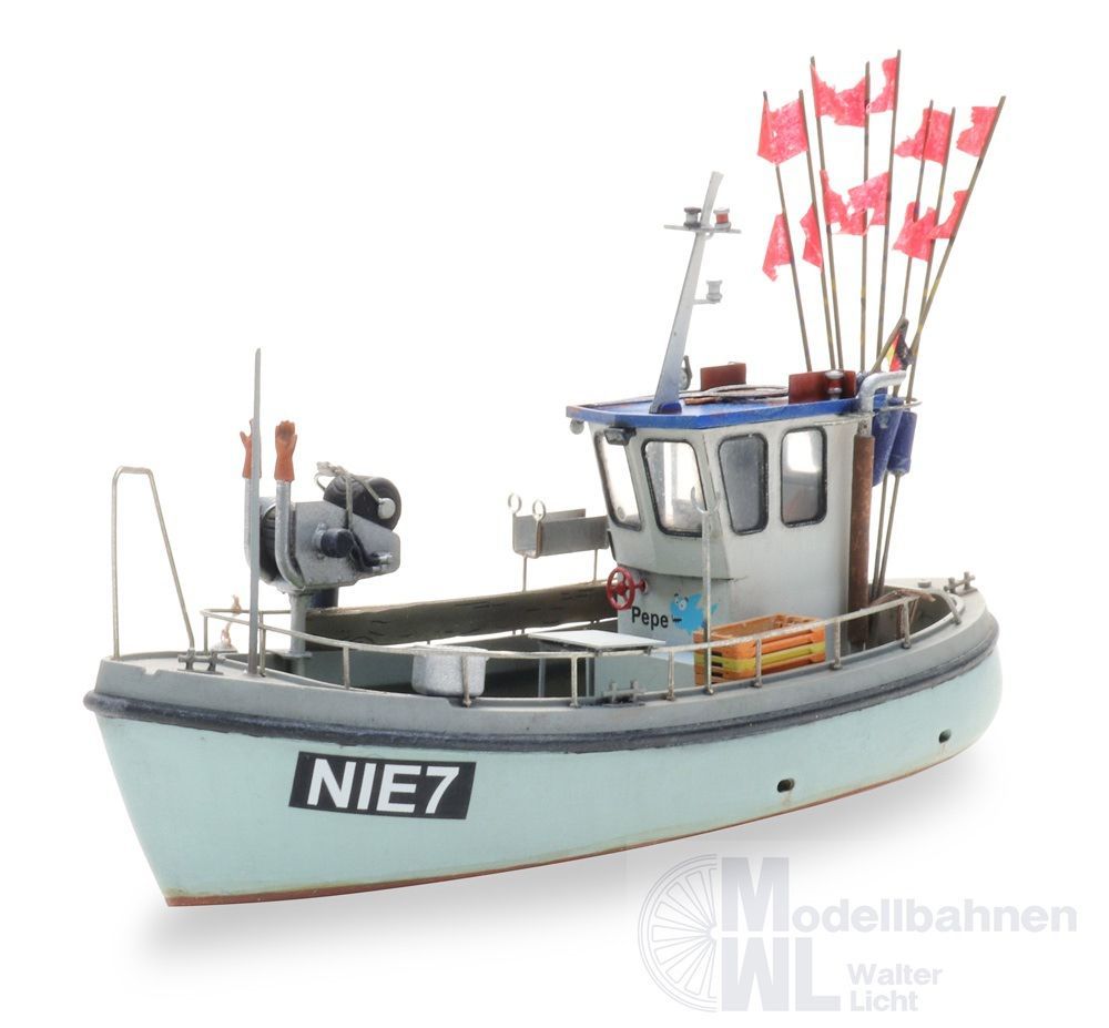 ARTITEC b.v. 50153 - Kleiner Fischkutter wasserlinie BAUSATZ H0 1:87