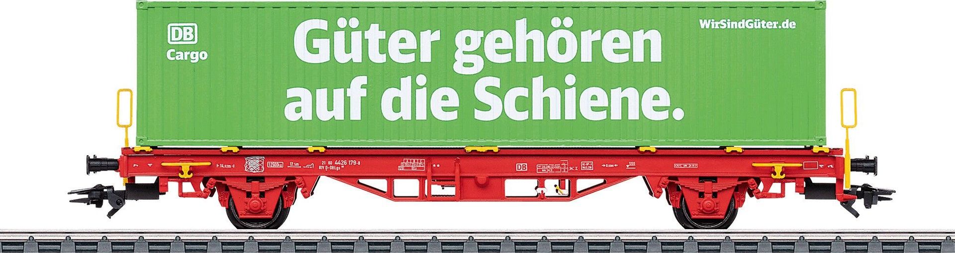 06_Eurotrain_Maerklin_47585 Märklin 47585 - Container Tragwagen DB Ep.VI H0/WS