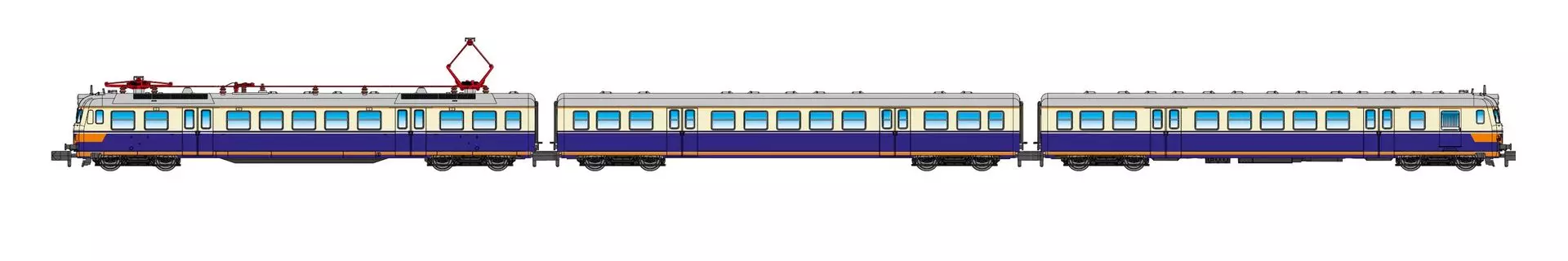 Jägerndorfer Modellbahn 73040 - Triebzug Rh 4030 ÖBB Ep.III 3.tlg. N 1:160