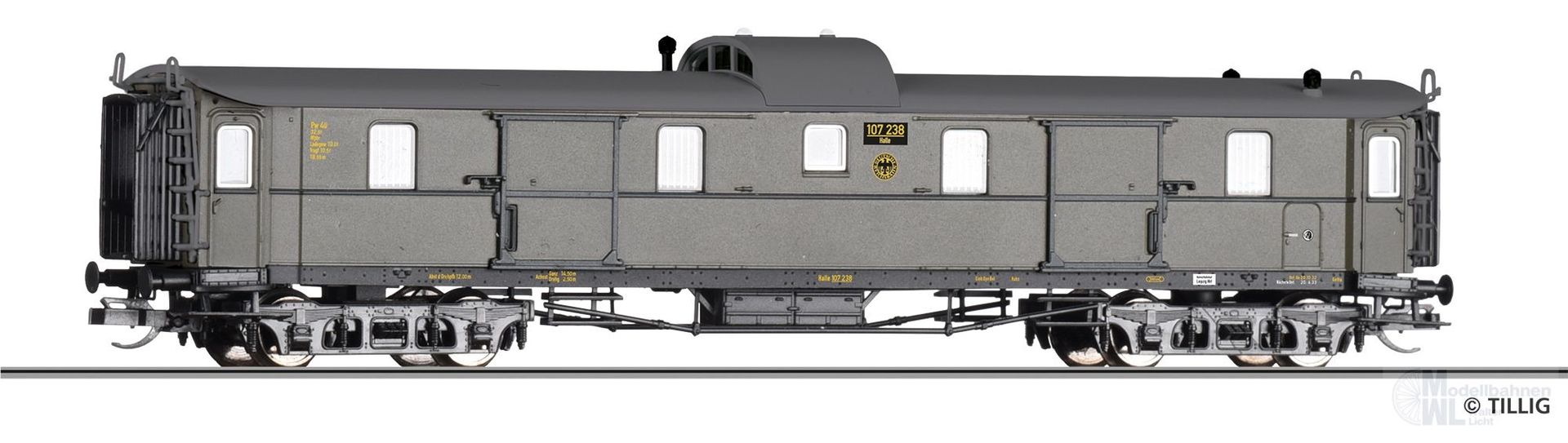 Tillig 12062 - Gepäckwagen DRG Ep.II Pw4ü TT 1:120