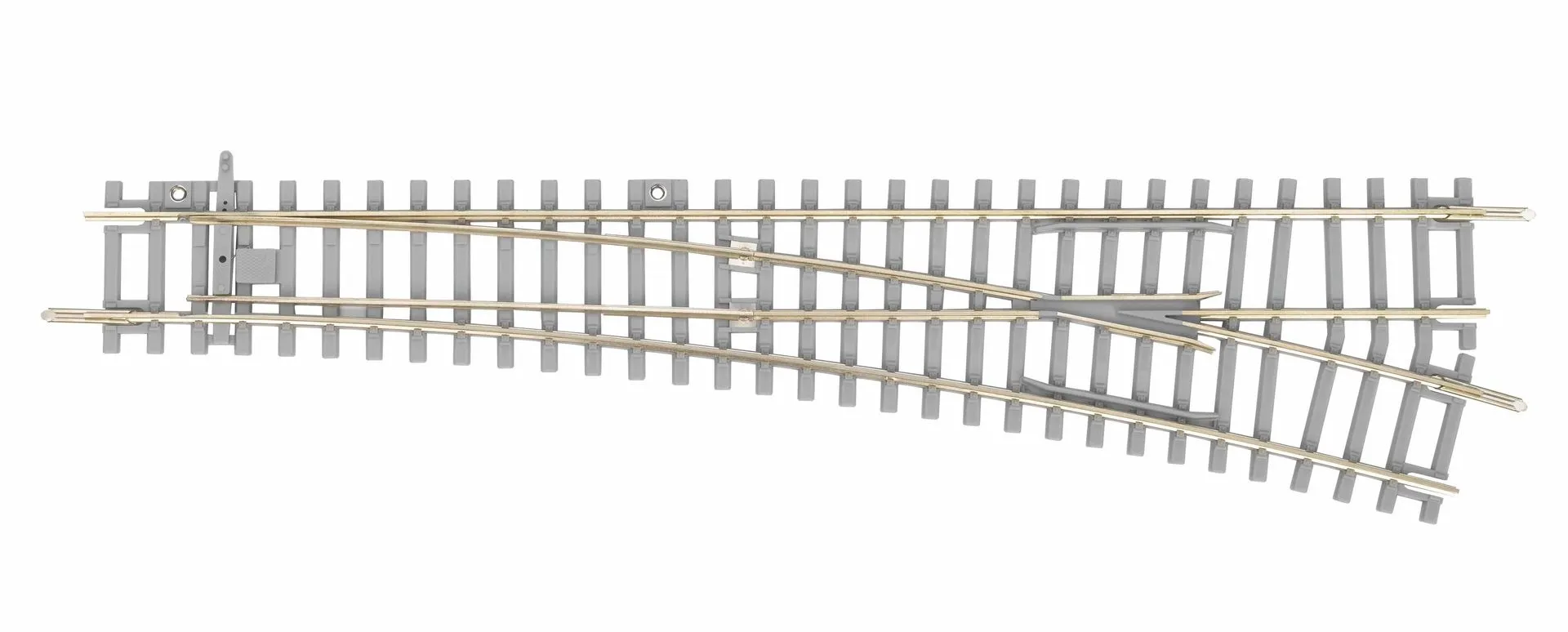 Piko 55171 - Weiche WR rechts 15° Radius 9 mit Betonschwellen H0/GL