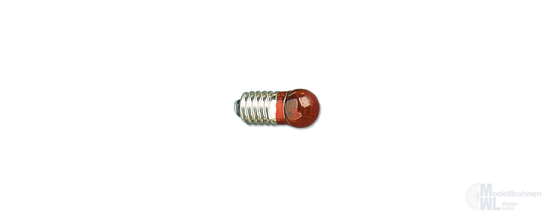 Brawa 3310 - Kugelbirne E 5,5 br6mm rot 19V Brawa 3310 - Kugelbirne E 5,5 br6mm rot 19V