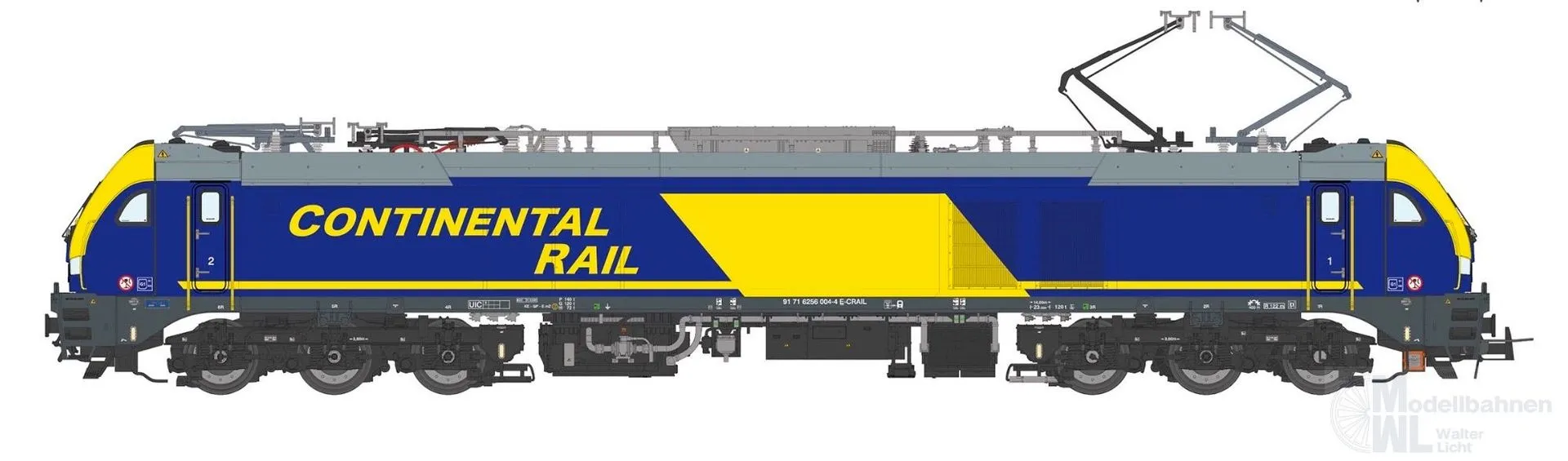 Sudexpress N2560041 - E-Lok BR 256 004-4 Euro 6000 Continental Rail Ep.VI N 1:160