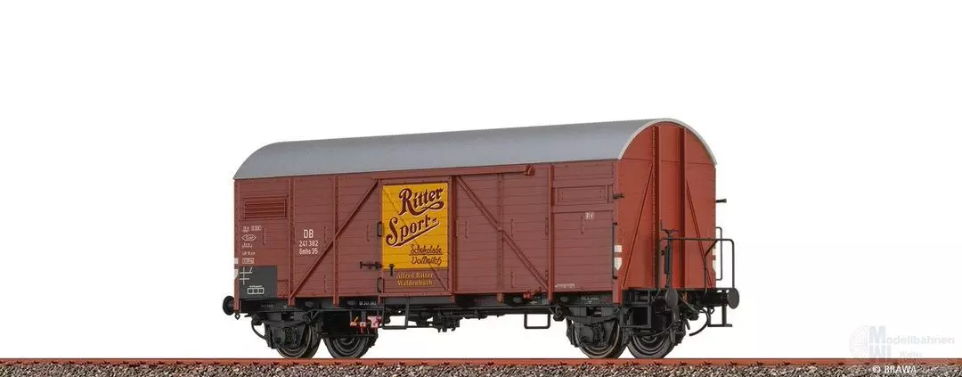 Brawa 51188 - Güterwagen ged. DB Ep.III Gmhs35 Ritter Sport H0/WS
