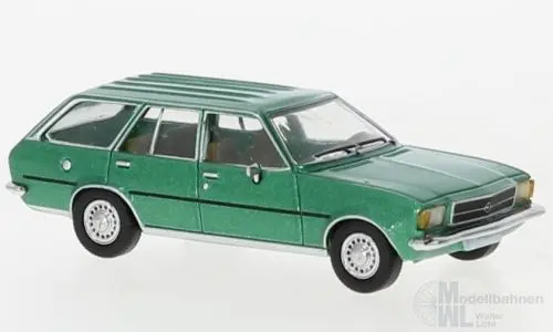 PCX-Models 870401 - Opel Rekord D Caravan metallic-grün 1972 H0 1:87