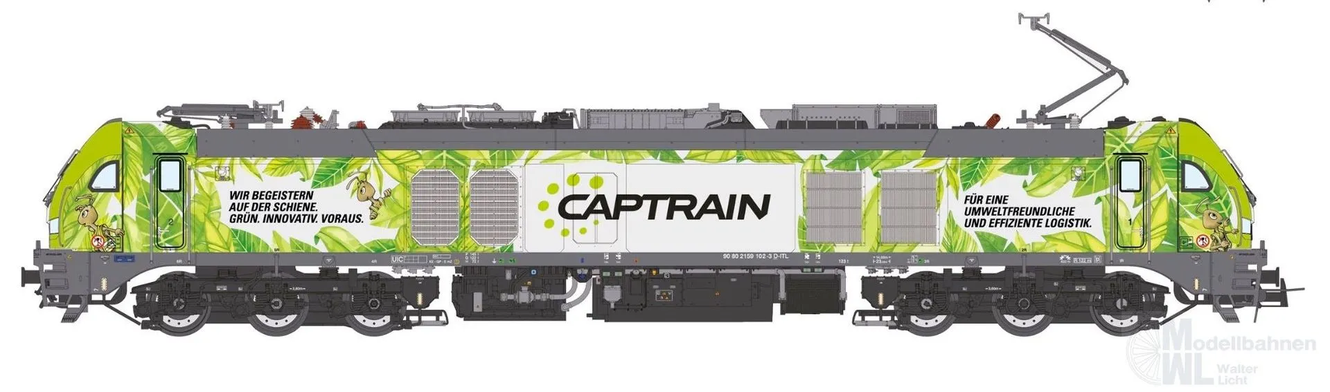 Sudexpress N1591021 - Zweikraftlok BR 159 102-4 EuroDual Captrain Ep.VI N 1:160