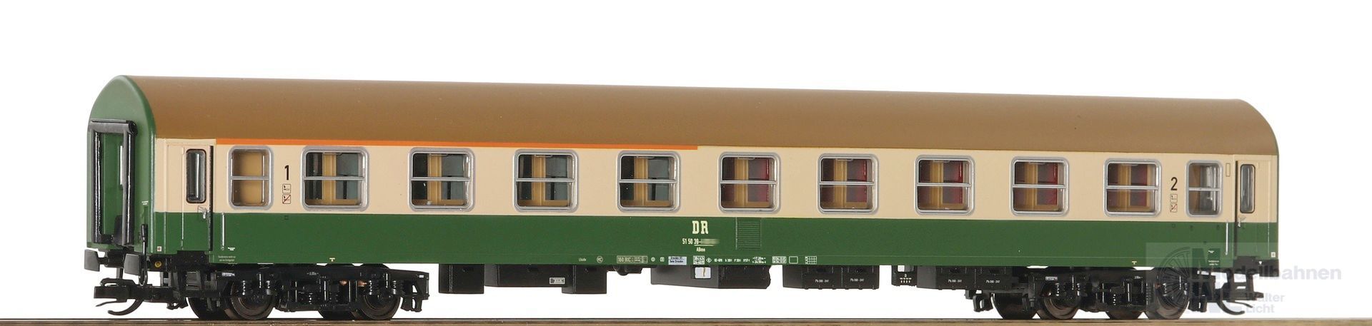 Roco 6280031 - Personenwagen DR Ep.IV 1/2.Kl. Y/B 70 TT 1:120 Roco 6280031 - Personenwagen DR Ep.IV 1/2.Kl. Y/B 70 TT 1:120