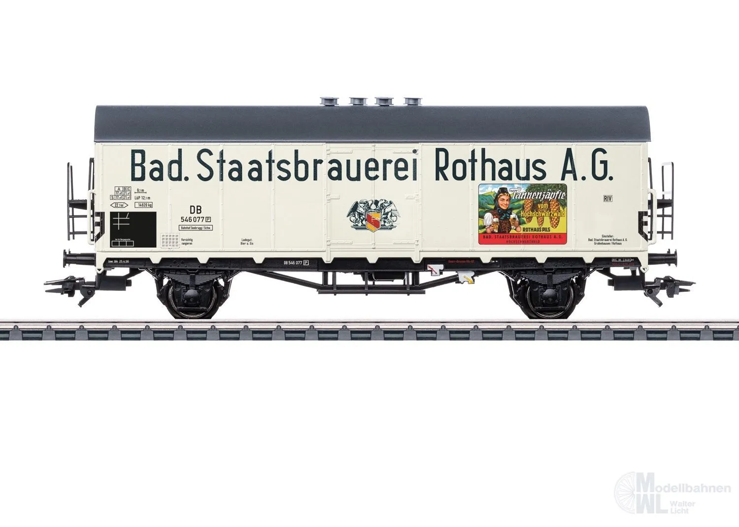Märklin 46805 - Kühlwagen DB Ep.III Rothaus A.G. H0/WS