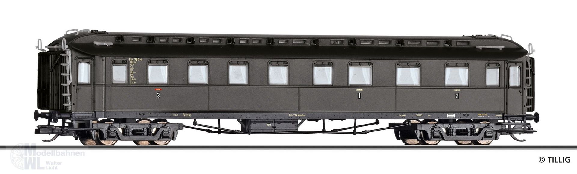 Tillig 12012 - Reisezugwagen der DB TT 1:120