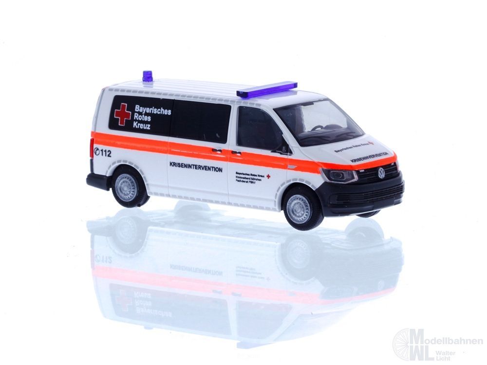 53946ijddMrK09sbyd Rietze 53946 - Volkswagen T6 BRK München Krisenintervention H0 1:87