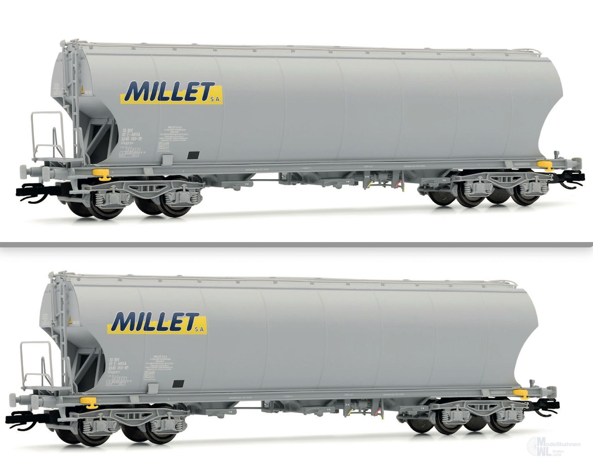 Arnold 9763 - Getreidesilowagen Set F-MSA Ep.VI MILLET 2.tlg. TT 1:120