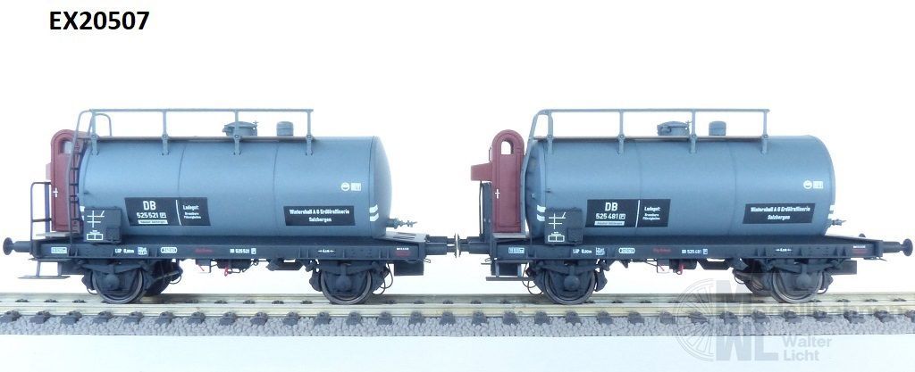 Exact Train 20507 - Kesselwagen Set DB Ep.III 24m3 Uedinger Winterhall 2.tlg. H0/GL Exact Train 20507 - Kesselwagen Set DB Ep.III 24m3 Uedinger Winterhall 2.tlg. H0/GL