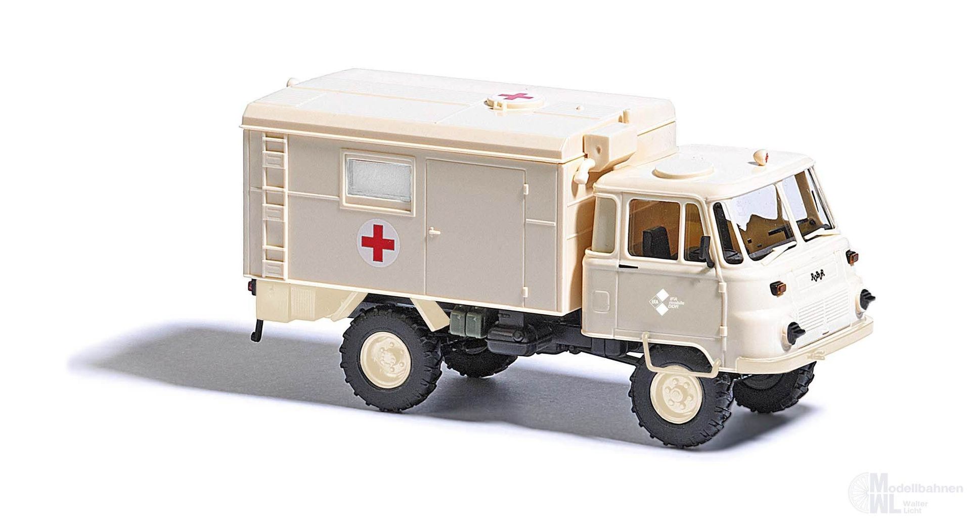 Busch 50249 - Robur LO 2002 Koffer Rotes Kreuz H0 1:87 Busch 50249 - Robur LO 2002 Koffer Rotes Kreuz H0 1:87
