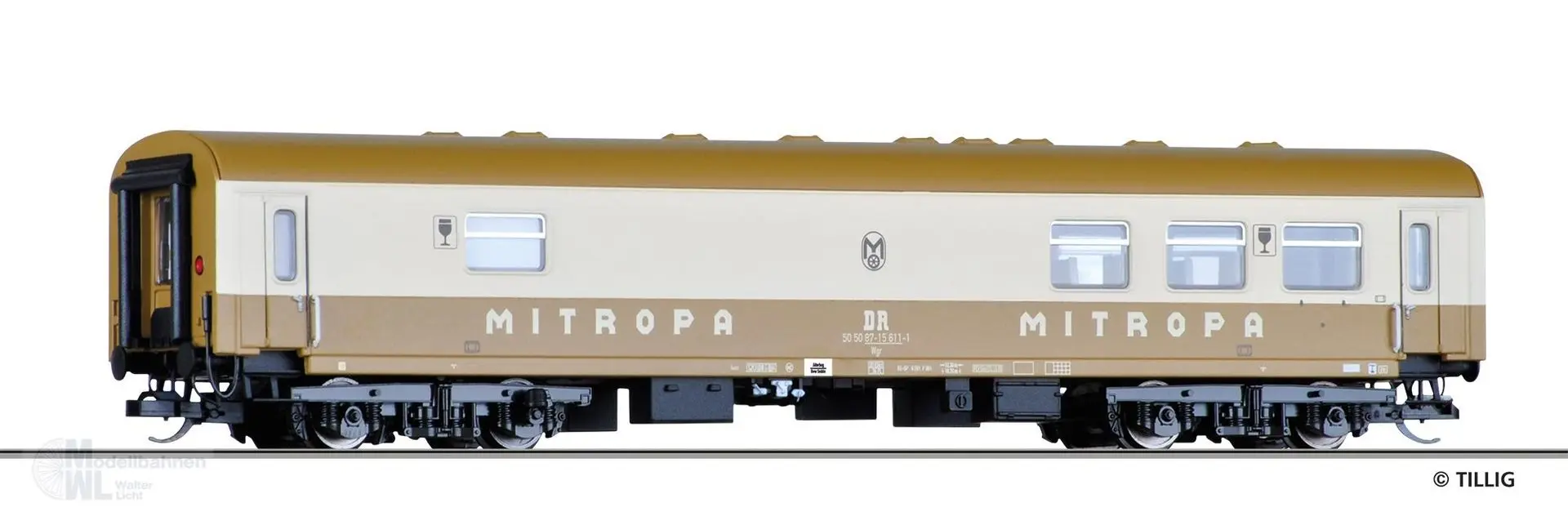 Tillig 16753 - Buffetwagen DR Ep.IV Wgr  TT 1:120