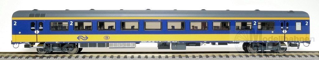 Exact Train 11024 - Personenwagen ICRm Bpmez10 gelb/blau H0/GL