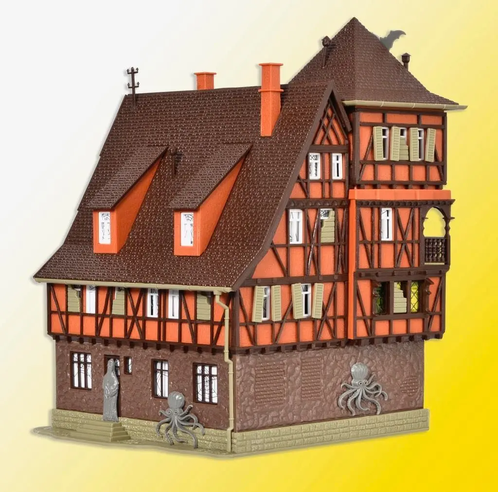 Vollmer 43679 - Villa Vampir mit rotem Flackerlicht H0 1:87