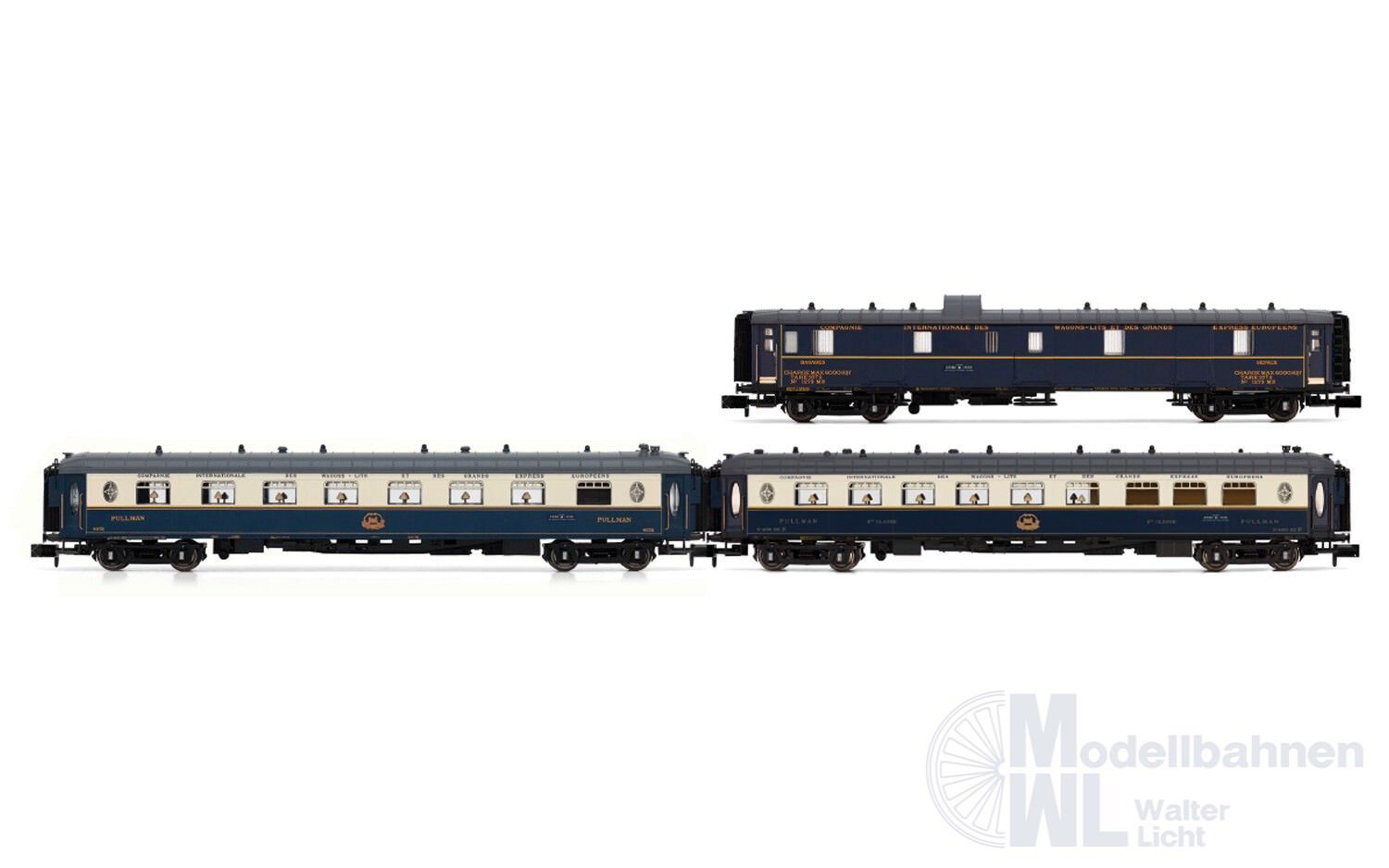 Arnold 4488 - Personenwagen Set CIWL Ep.II Etoile du Nord 3.tlg. Set 1 N 1:160 Arnold 4488 - Personenwagen Set CIWL Ep.II Etoile du Nord 3.tlg. Set 1 N 1:160