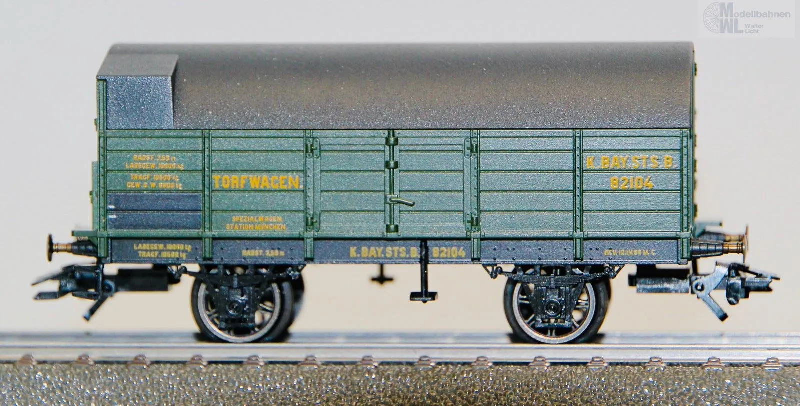 Märklin 45094 - MÄRKLIN - Torf-Munitionswagen K.Bay.Sts.B. Ep.I H0/WS