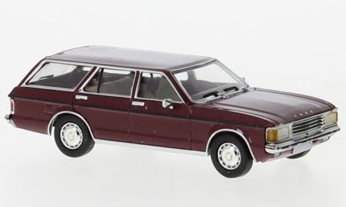 PCX-Models 870407 - Ford Granada MK I Turnier metallic-dunkelrot 1974 H0 1:87