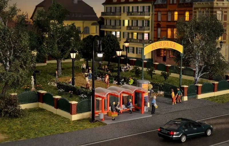 Kibri 38601 - Deko-Set Zaun für englischen Garten H0 1:87