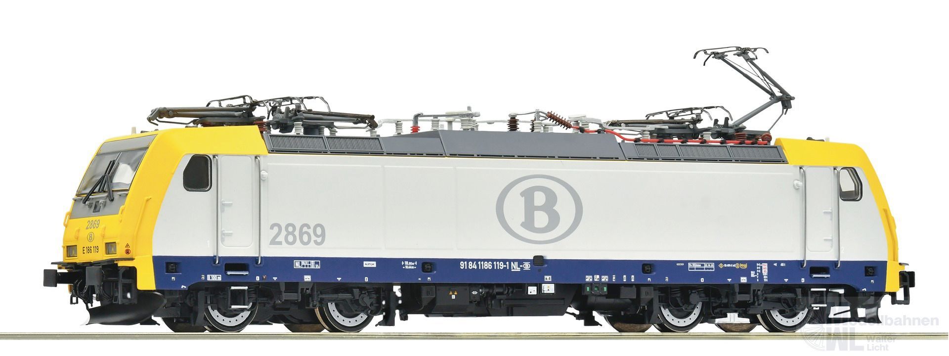 Roco 7510166 - E-Lok BR 186 SNCB Ep.VI H0/GL Sound