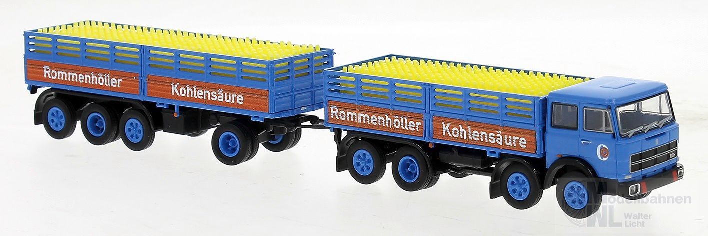 Brekina 58538 - Fiat 691 Hängerzug Rommenhöller (D) mit Ladegut H0 1:87