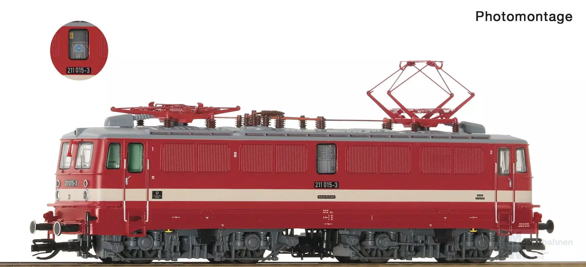 Roco 7580032 - E-Lok BR 211 DR Ep.IV TT 1:120