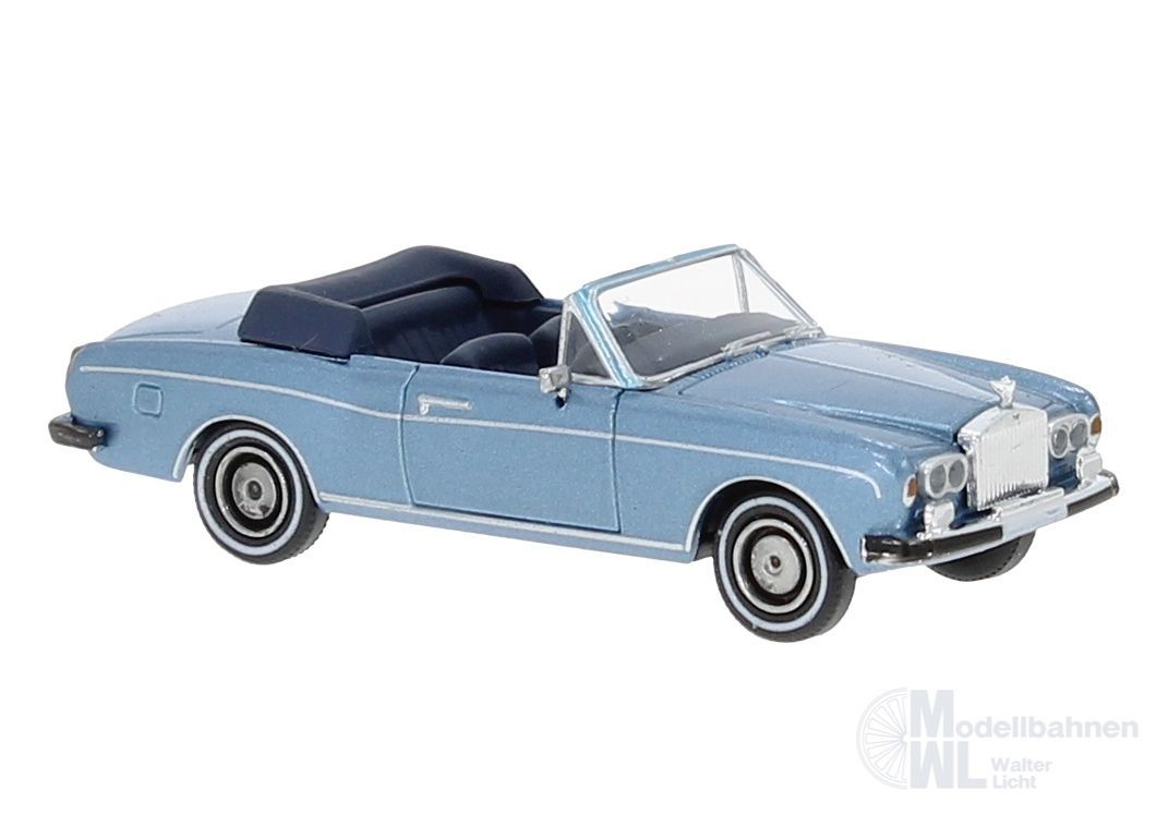 PCX-Models 870513 - Rolls-Royce Corniche metallic-blau 1971 H0 1:87