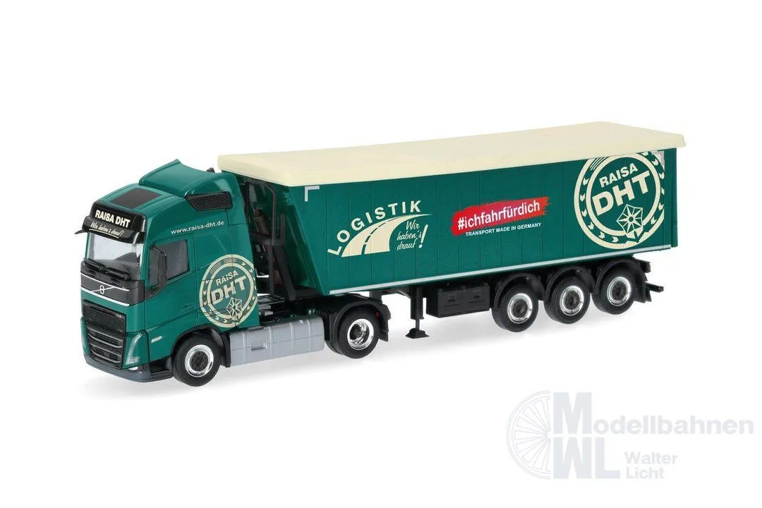 Herpa 322188 - Volvo FH GL 2020 Stöffelliner-Sattelzug RAISA DHT H0 1:87