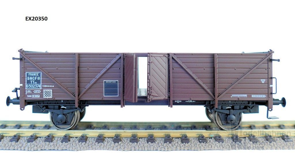 Exact Train 20350 - Güterwagen offen FRANCE Ep.III Klagenfurt Holztür H0/GL Exact Train 20350 - Güterwagen offen FRANCE Ep.III Klagenfurt Holztür H0/GL