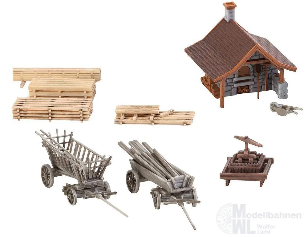 Faller 232359 - Backhäuschen mit Zubehör N 1:160