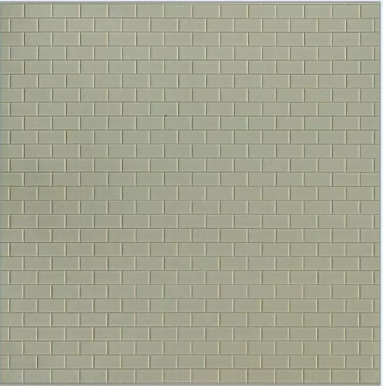 Preiser 19607 - Bodenfliesen lang Grau 3 Platten 95 x 95 mm